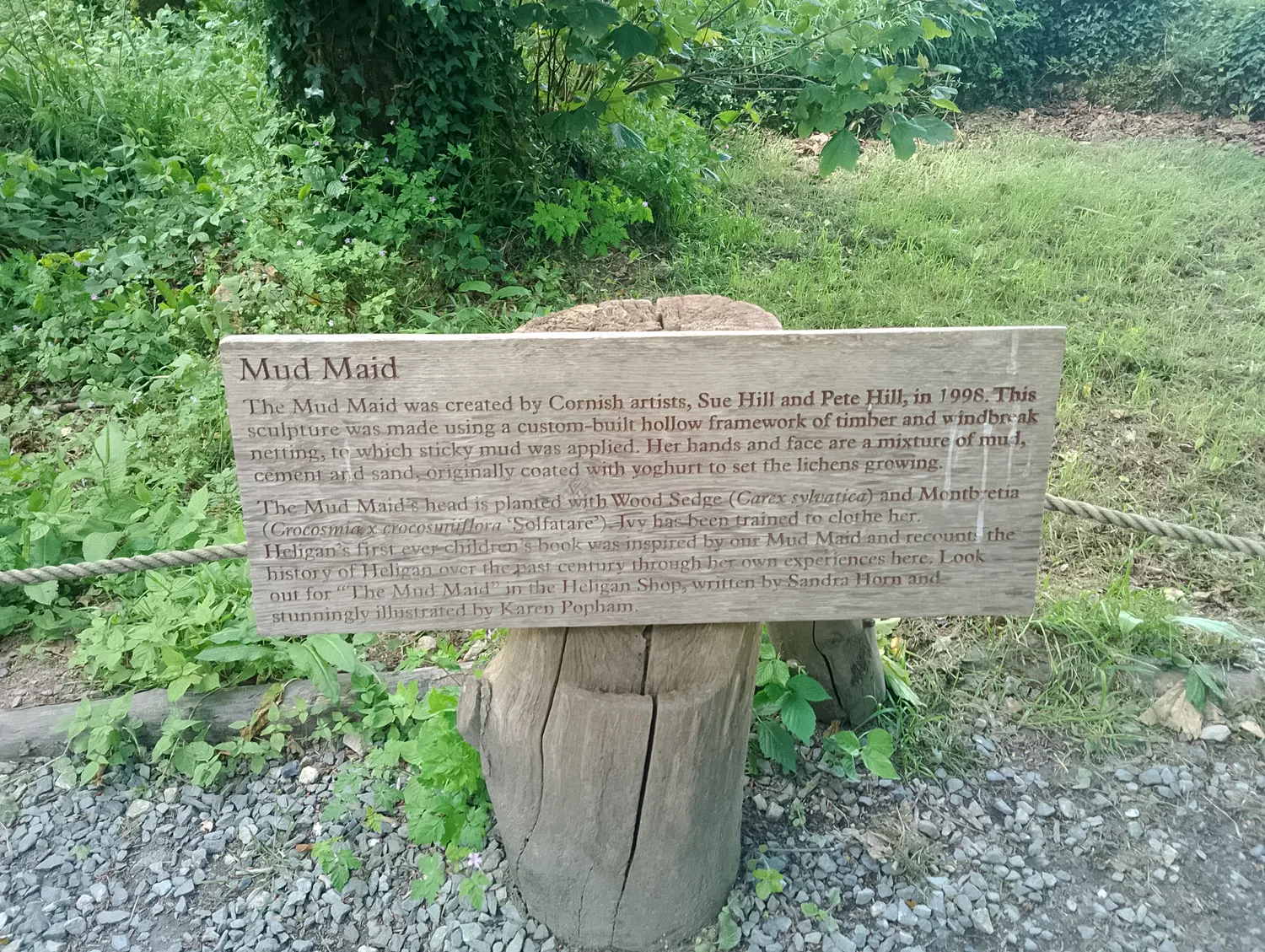 Mud Maid information sign
