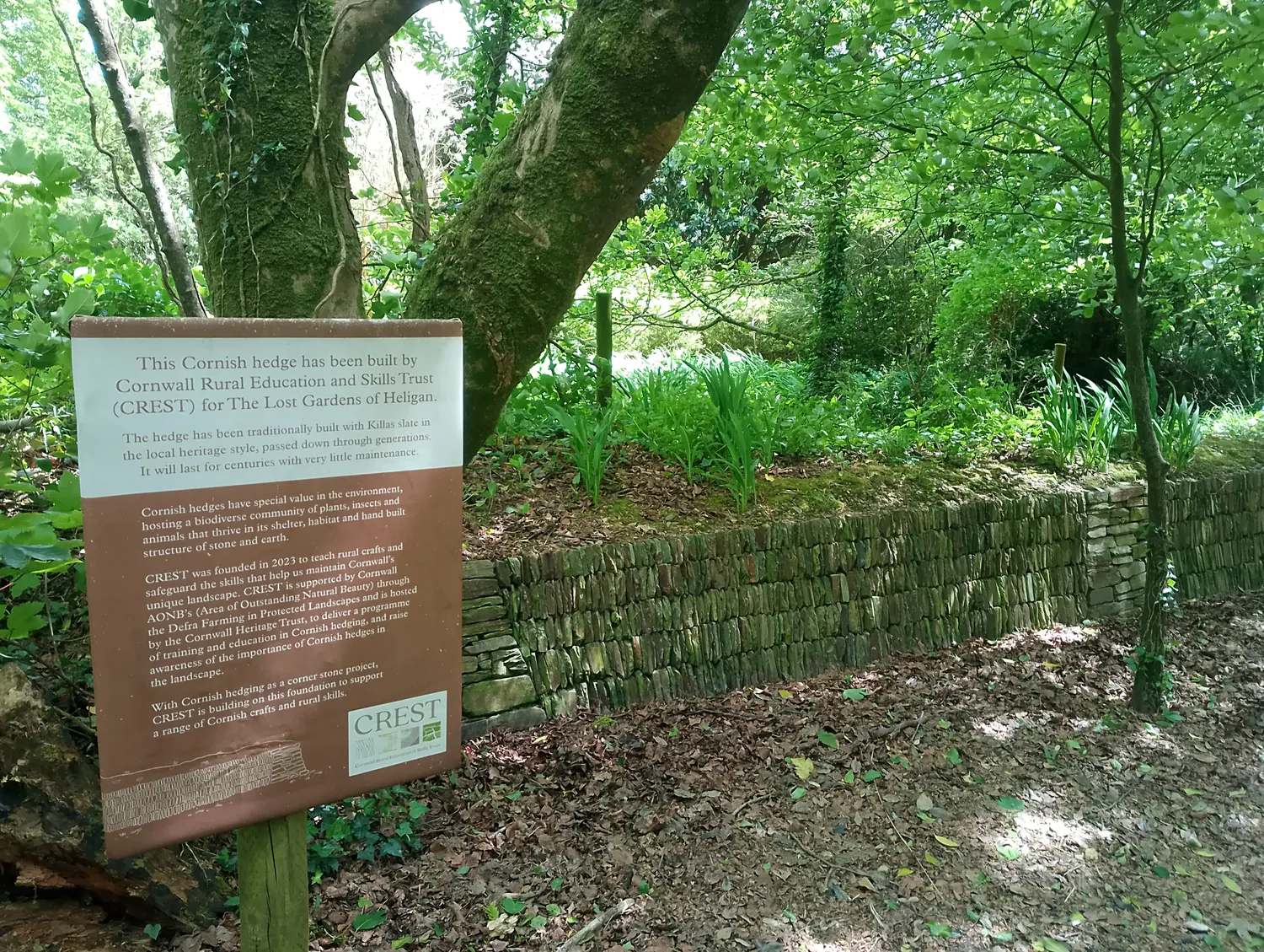 Restored Cornish stone wall